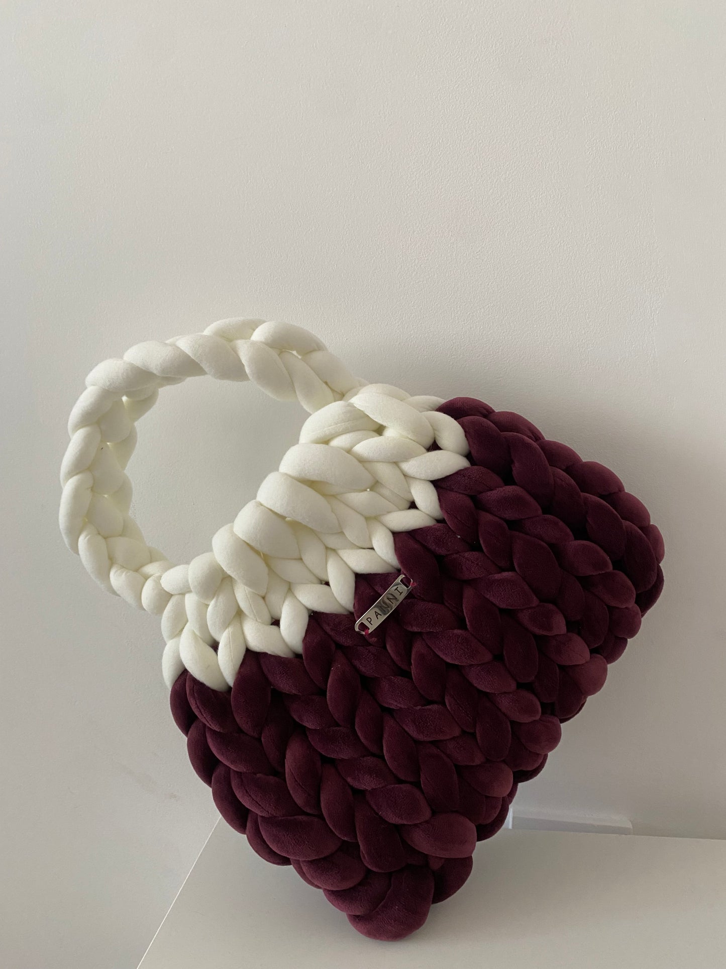 PANNI-burgundy and white