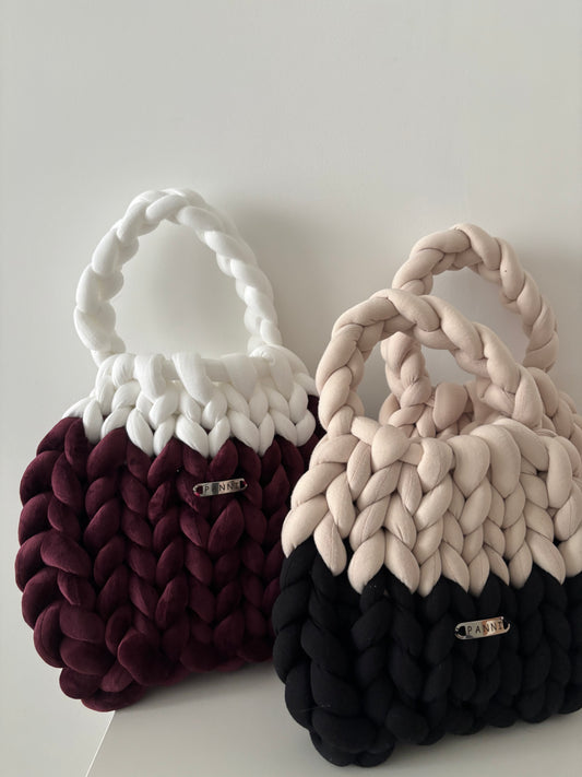 PANNI-burgundy and white