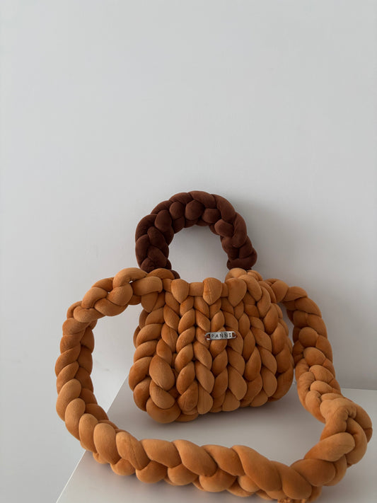 PANNI Cross bag-orange and brown